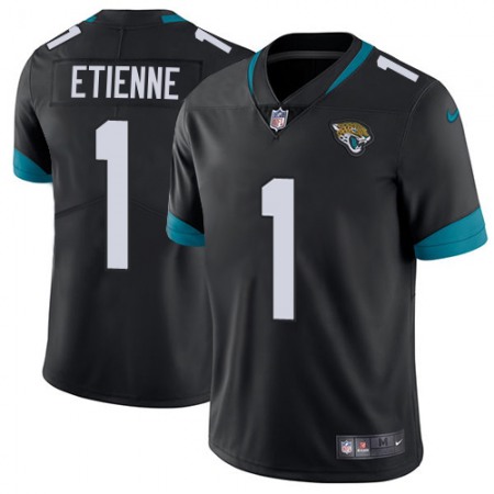 Nike Jaguars #1 Travis Etienne Black Team Color Men's Stitched NFL Vapor Untouchable Limited Jersey