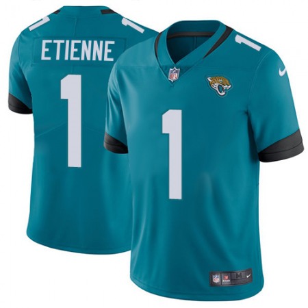 Nike Jaguars #1 Travis Etienne Teal Green Alternate Men's Stitched NFL Vapor Untouchable Limited Jersey