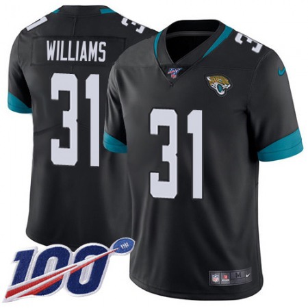 Nike Jaguars #31 Darious Williams Black Team Color Men's Stitched NFL 100th Season Vapor Limited Jersey