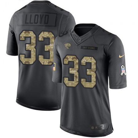 Nike Jaguars #33 Devin Lloyd Black Men's Stitched NFL Limited 2016 Salute To Service Jersey