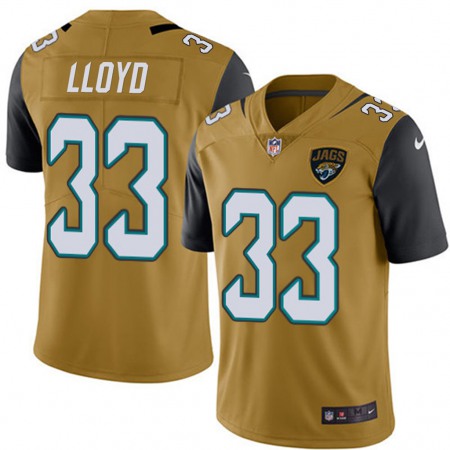 Nike Jaguars #33 Devin Lloyd Gold Men's Stitched NFL Limited Rush Jersey