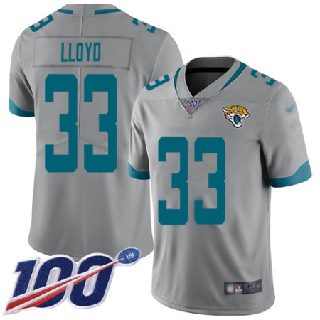 Nike Jaguars #33 Devin Lloyd Silver Men's Stitched NFL Limited Inverted Legend 100th Season Jersey