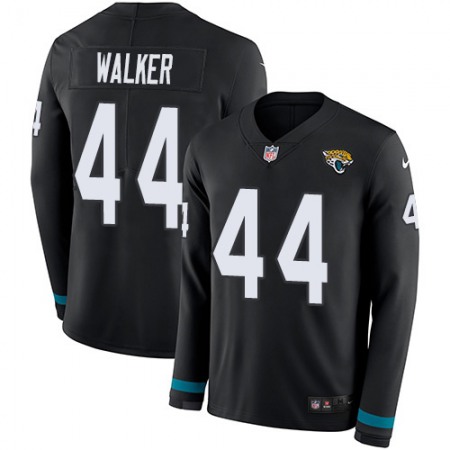 Nike Jaguars #44 Travon Walker Black Team Color Men's Stitched NFL Limited Therma Long Sleeve Jersey