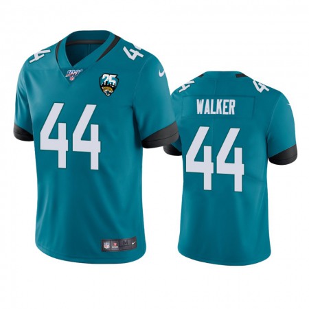 Nike Jaguars #44 Travon Walker Teal 25th Anniversary Vapor Limited Stitched NFL 100th Season Jersey