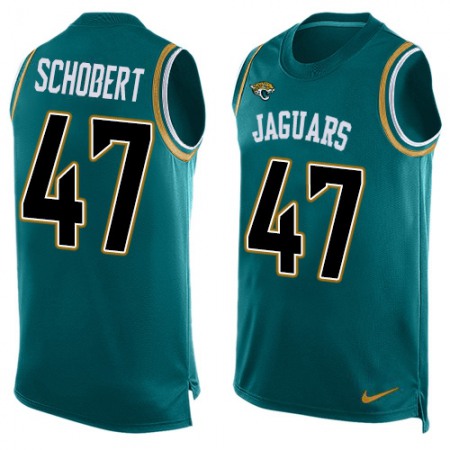 Nike Jaguars #47 Joe Schobert Teal Green Alternate Men's Stitched NFL Limited Tank Top Jersey