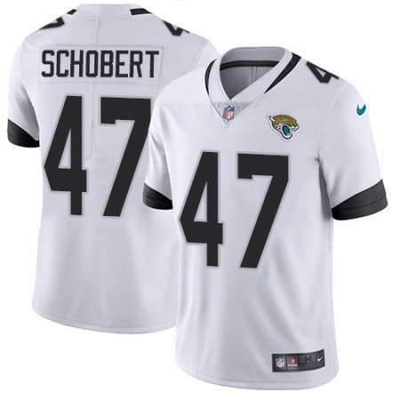 Nike Jaguars #47 Joe Schobert White Men's Stitched NFL Vapor Untouchable Limited Jersey