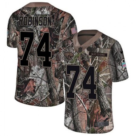 Nike Jaguars #74 Cam Robinson Camo Men's Stitched NFL Limited Rush Realtree Jersey