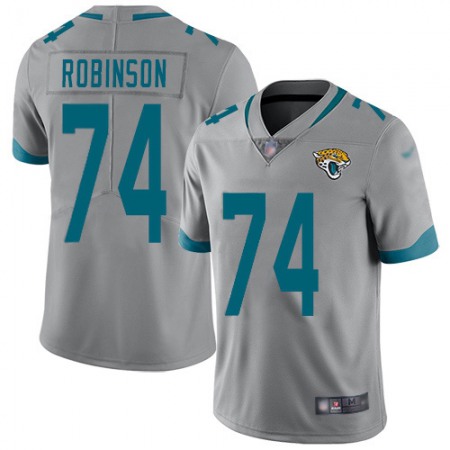 Nike Jaguars #74 Cam Robinson Silver Men's Stitched NFL Limited Inverted Legend Jersey