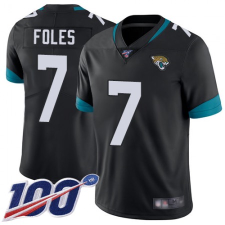 Nike Jaguars #7 Nick Foles Black Team Color Men's Stitched NFL 100th Season Vapor Limited Jersey