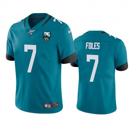 Nike Jaguars #7 Nick Foles Teal 25th Anniversary Vapor Limited Stitched NFL 100th Season Jersey