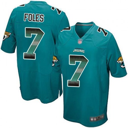 Nike Jaguars #7 Nick Foles Teal Green Alternate Men's Stitched NFL Limited Strobe Jersey