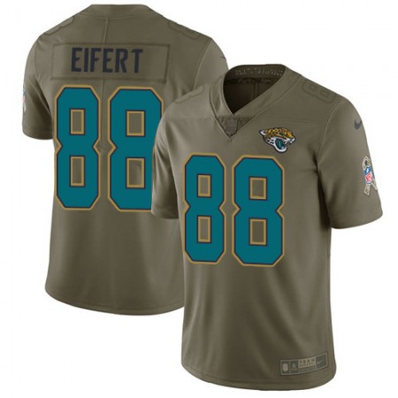 Nike Jaguars #88 Tyler Eifert Olive Men's Stitched NFL Limited 2017 Salute To Service Jersey