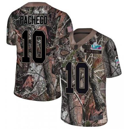 Nike Chiefs #10 Isiah Pacheco Camo Super Bowl LVII Patch Men's Stitched NFL Limited Rush Realtree Jersey