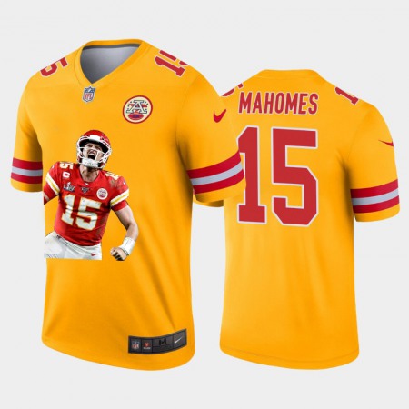 Kansas City Chiefs #15 Patrick Mahomes Nike Team Hero 2 Vapor Limited NFL Jersey Yellow