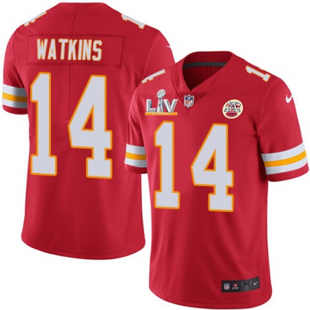 Nike Chiefs #14 Sammy Watkins Red Team Color Men's Super Bowl LV Bound Stitched NFL Vapor Untouchable Limited Jersey