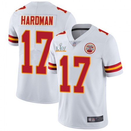 Nike Chiefs #17 Mecole Hardman White Men's Super Bowl LV Bound Stitched NFL Vapor Untouchable Limited Jersey