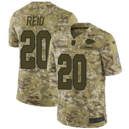 Nike Chiefs #20 Justin Reid Camo Men's Stitched NFL Limited 2018 Salute To Service Jersey