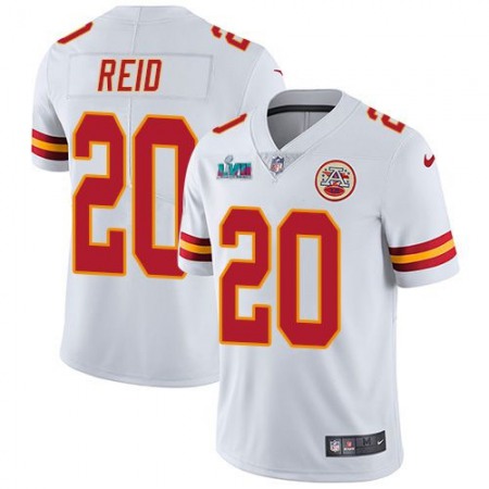 Nike Chiefs #20 Justin Reid White Super Bowl LVII Patch Men's Stitched NFL Vapor Untouchable Limited Jersey
