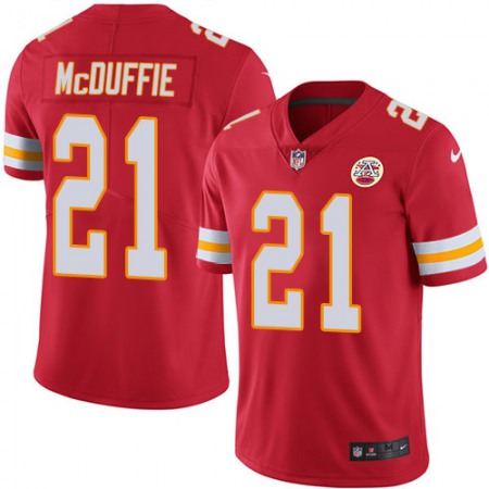 Nike Chiefs #21 Trent McDuffie Red Team Color Men's Stitched NFL Vapor Untouchable Limited Jersey