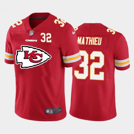 Kansas City Chiefs #32 Tyrann Mathieu Red Men's Nike Big Team Logo Player Vapor Limited NFL Jersey