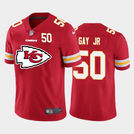 Kansas City Chiefs #50 Willie Gay Jr. Red Men's Nike Big Team Logo Player Vapor Limited NFL Jersey