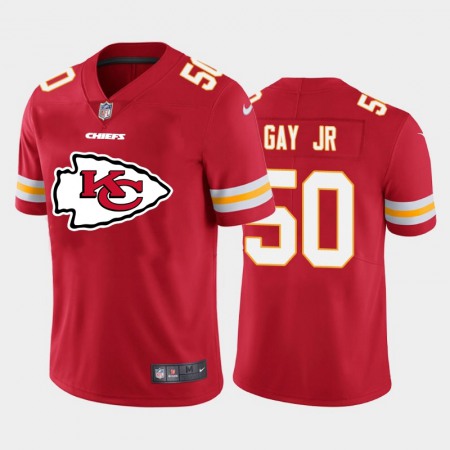 Kansas City Chiefs #50 Willie Gay Jr. Red Men's Nike Big Team Logo Player Vapor Limited NFL Jersey