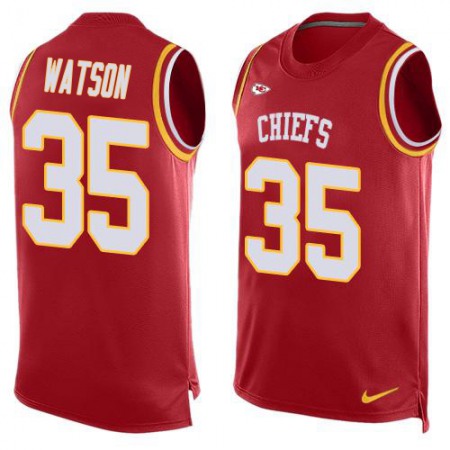 Nike Chiefs #35 Jaylen Watson Red Team Color Men's Stitched NFL Limited Tank Top Jersey