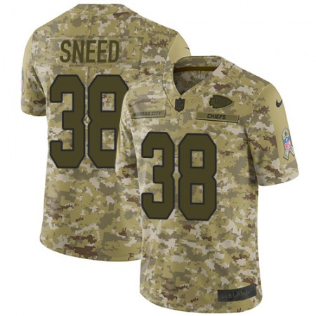 Nike Chiefs #38 L'Jarius Sneed Camo Men's Stitched NFL Limited 2018 Salute To Service Jersey