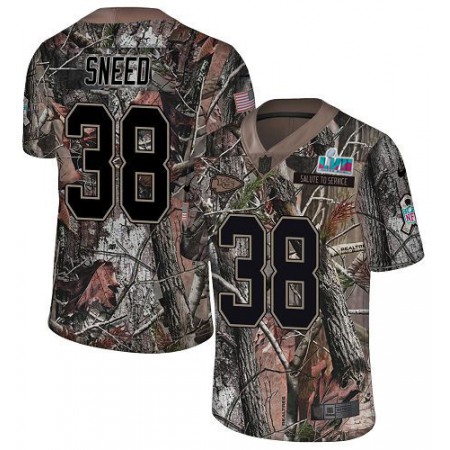 Nike Chiefs #38 L'Jarius Sneed Camo Super Bowl LVII Patch Men's Stitched NFL Limited Rush Realtree Jersey