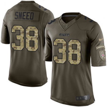 Nike Chiefs #38 L'Jarius Sneed Green Men's Stitched NFL Limited 2015 Salute to Service Jersey
