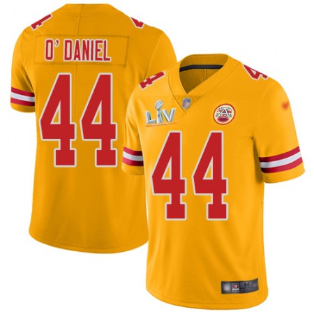 Nike Chiefs #44 Dorian O'Daniel Gold Men's Super Bowl LV Bound Stitched NFL Limited Inverted Legend Jersey