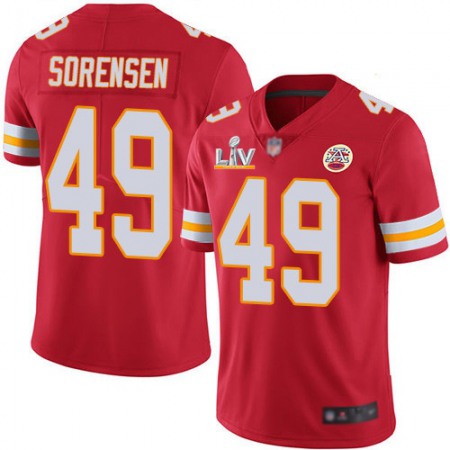 Nike Chiefs #49 Daniel Sorensen Red Team Color Men's Super Bowl LV Bound Stitched NFL Vapor Untouchable Limited Jersey