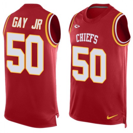 Nike Chiefs #50 Willie Gay Jr. Red Team Color Men's Stitched NFL Limited Tank Top Jersey