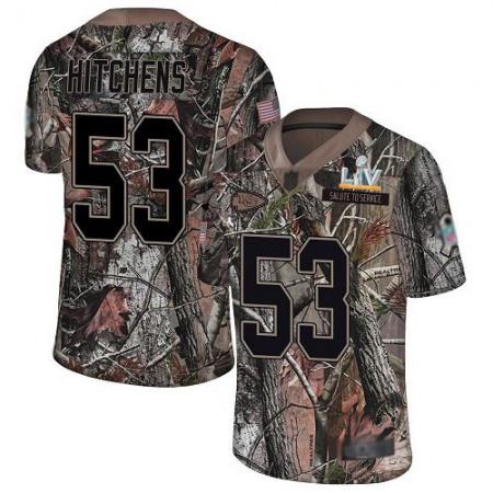 Nike Chiefs #53 Anthony Hitchens Camo Men's Super Bowl LV Bound Stitched NFL Limited Rush Realtree Jersey