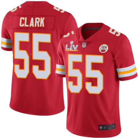 Nike Chiefs #55 Frank Clark Red Team Color Men's Super Bowl LV Bound Stitched NFL Vapor Untouchable Limited Jersey
