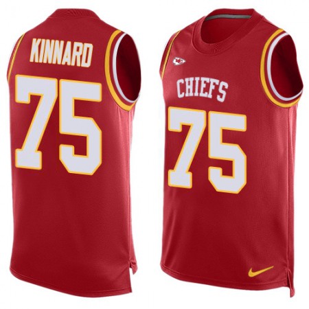 Nike Chiefs #75 Darian Kinnard Red Team Color Men's Stitched NFL Limited Tank Top Jersey