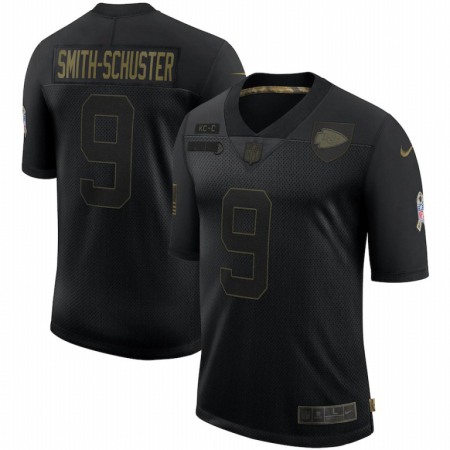 Kansas City Chiefs #9 JuJu Smith-Schuster Nike 2020 Salute To Service Limited Jersey Black