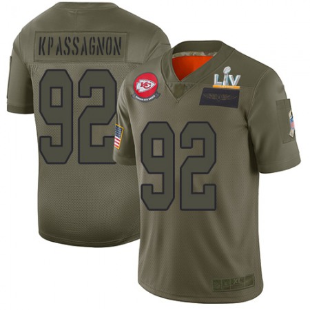 Nike Chiefs #92 Tanoh Kpassagnon Camo Men's Super Bowl LV Bound Stitched NFL Limited 2019 Salute To Service Jersey