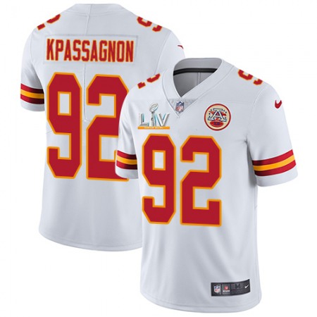 Nike Chiefs #92 Tanoh Kpassagnon White Men's Super Bowl LV Bound Stitched NFL Vapor Untouchable Limited Jersey