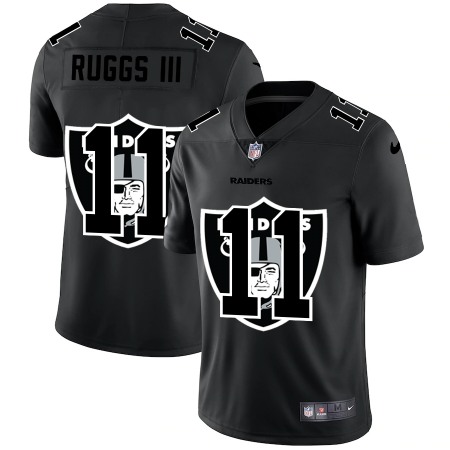 Las Vegas Raiders #11 Henry Ruggs III Men's Nike Team Logo Dual Overlap Limited NFL Jersey Black