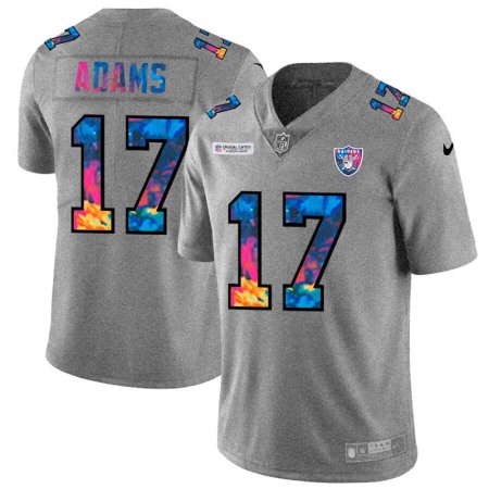 Las Vegas Raiders #17 Davante Adams Men's Nike Multi-Color 2020 NFL Crucial Catch NFL Jersey Greyheather