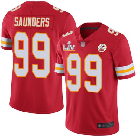 Nike Chiefs #99 Khalen Saunders Red Team Color Men's Super Bowl LV Bound Stitched NFL Vapor Untouchable Limited Jersey