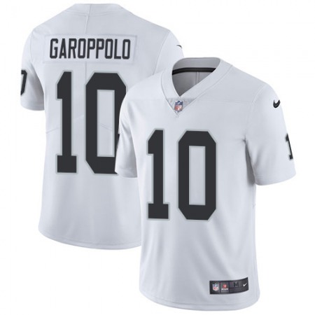 Nike Raiders #10 Jimmy Garoppolo White Men's Stitched NFL Vapor Untouchable Limited Jersey