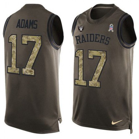 Nike Raiders #17 Davante Adams Green Men's Stitched NFL Limited Salute To Service Tank Top Jersey