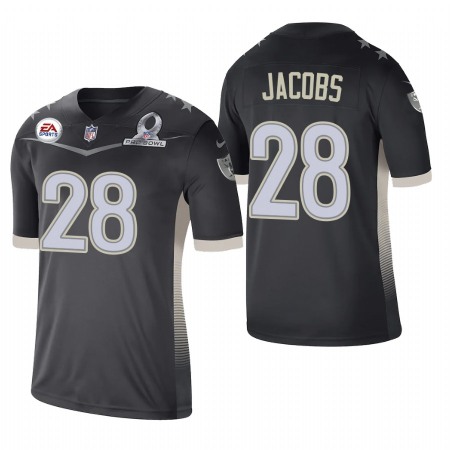Las Vegas Raiders #28 Josh Jacobs 2021 AFC Pro Bowl Game Anthracite NFL Jersey