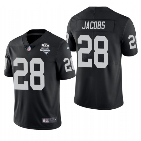 Las Vegas Raiders #28 Josh Jacobs Men's Nike 2020 Inaugural Season Vapor Limited NFL Jersey Black