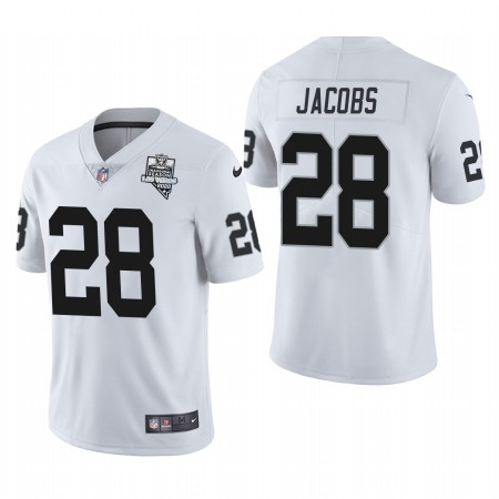 Las Vegas Raiders #28 Josh Jacobs Men's Nike 2020 Inaugural Season Vapor Limited NFL Jersey White