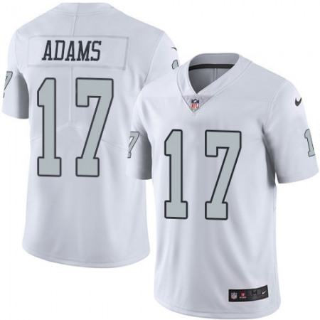 Nike Raiders #17 Davante Adams White Men's Stitched NFL Limited Rush Jersey