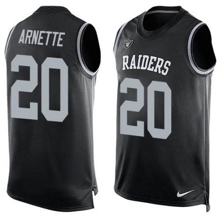 Nike Raiders #20 Damon Arnette Black Team Color Men's Stitched NFL Limited Tank Top Jersey