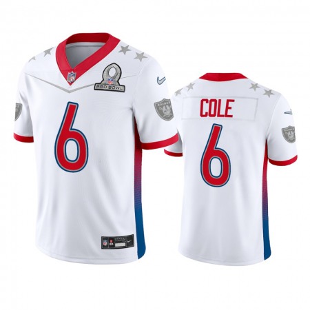 Nike Raiders #6 A.J. Cole Men's NFL 2022 AFC Pro Bowl Game Jersey White